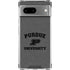 Purdue University Purdue Grey Logo Google Pixel 8a Clear Case